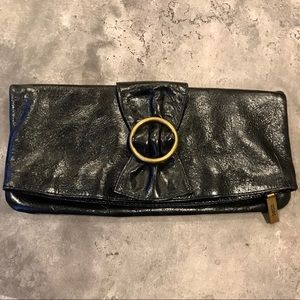 HOBO Black Leather Clutch